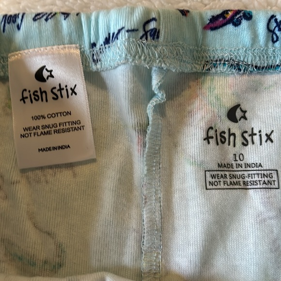 NWT, fish stix, boys, dinosaur cotton PJ set - Picture 6 of 8